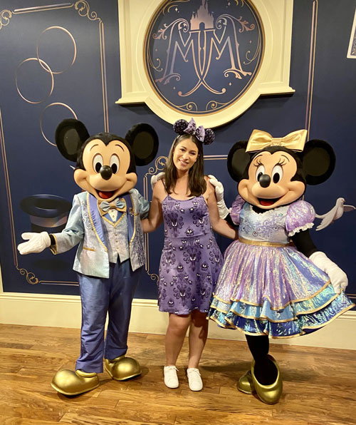 Meet and Greet with Mickey and Minnie in their 50th celebration outfits at Magic Kingdom