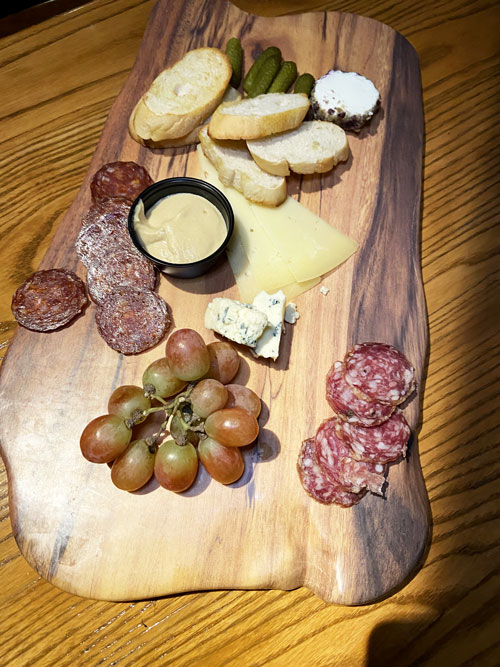 Cheese and Charcuterie plate at Baseline Tap House in Hollywood Studios